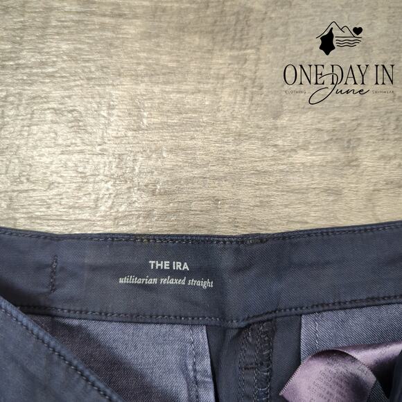 Adriano Goldschmied The Ira Utilitarian Relaxed Straight Leg Pants Size 27 (4) - Picture 2 of 6